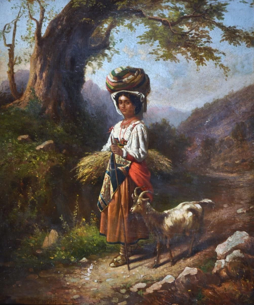 Pastorella con capra
